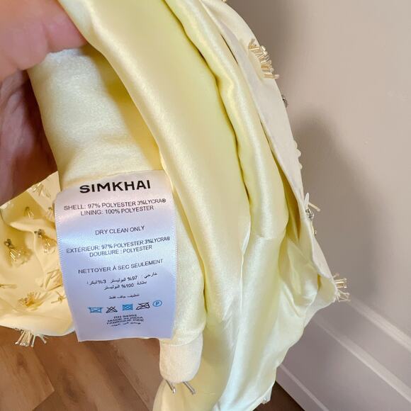 Simkhai Briella Embellished Crepe Gown Size 10 NWT - Picture 7 of 8